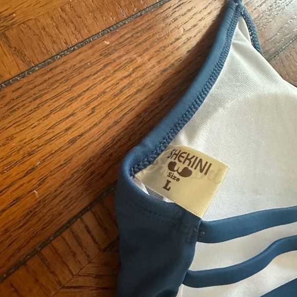 SHEKINI Strappy Halter Bikini Set Floral Printed Two Piece Swimsuits Ruched - Picture 7 of 7